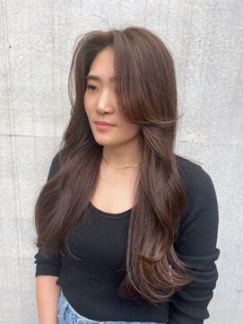 アイス(ice) 顔周りレイヤーカット/ナチュラルくびれヘア/ヨシンモリ