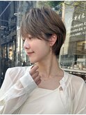30代、40代/丸みくびれショートボブ×白髪染めハイライト/大宮