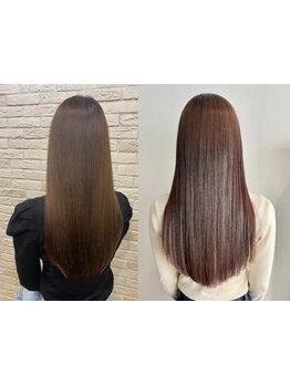 髪質改善特化サロン[Lit. ]髪の状態に合わせた施術でダメージを最小限に抑え、艶感溢れる自然な仕上がりに*