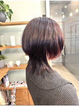 ジーナ 福岡千早(Zina) ウルフ×インナーカラー【zina千早】