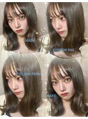 上下まつ毛パーマ 眉毛wax ヘアカラー カット