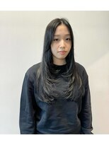 ワンインチ(1 inch)&nbsp;ロングヘアー/黒髪/レイヤースタイル