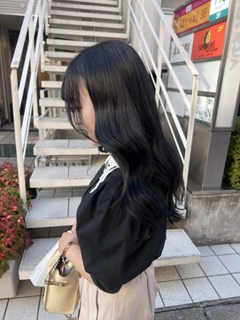 アソビセカンド 原宿(ASOBI 2nd) ダブルカラー/黒髪/ボブルフ/ネビージュ/原宿/前髪/