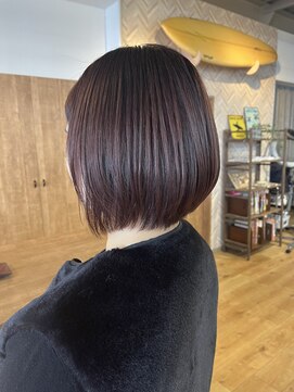 バイエイト 野並店(By Eight) ショートボブ×カシスカラー