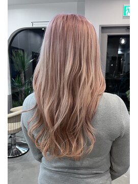 ドッグスター(dog star) ピンク ベージュ ハイトーンカラー ケアブリーチ登戸/向ヶ丘遊園