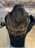 balayage on color