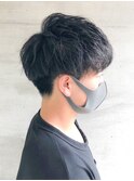 ナチュラルマッシュソフトツーブロックビジカジ