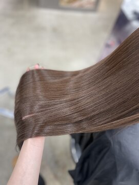 ペレ 栄店(PELE) ホワイトグレージュ/デジタルパーマ/チェリーブラウン/栄