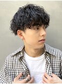 ツイストスパイラルパーマ×マッシュ