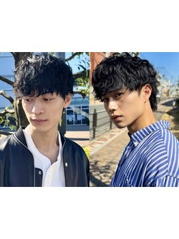 波巻きパーマ、スパイラルパーマ、センターパート、マッシュなど今人気のスタイルはClothoにお任せ下さい!