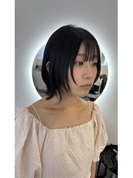 ホープ(hope) ウルフカット×黒髪レイヤー【梅田/茶屋町/ウルフ】