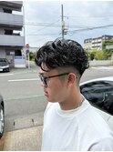Fade cut × perm