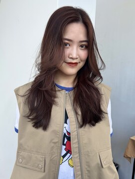 ドロップ(drop) たぷっとロングレイヤー　オレンジブラウン（表参道　青山）