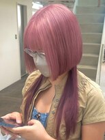ラック 表参道(LUCK)&nbsp;ピンクカラー/ケアブリーチ/ブリーチ/表参道/原宿
