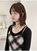 【keen×kariya】ベージュブラウン×ミディアムレイヤー