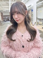 ミリ(mm)&nbsp;レイヤーカット オリーブベージュ カラー 韓国 髪質改善 仙台