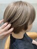 《明るく染めれる白髪染め+ハイライト》(坪田指名のみ)