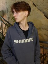 ノラ シブヤ(NORA)&nbsp;外国人風センターパートテーパーフェードニュアンスパーマ海外風