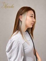 美容室 マルシェ 【岡谷市イルフプラザ1F/美容室マルシェ】_インナーカラー