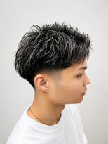 メンズ レオ 天六店(men's LEO)&nbsp;メッシュ×束感ショート｜メンズフェードスタイル
