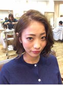 かきあげ前下がりショート 小田彩乃