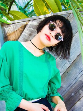 リリアン 表参道(relian) 切りっぱなしボブスタイルでカジュアルに☆