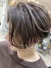カット＋カラー＋ハイライトで立体ヘアー　￥16000