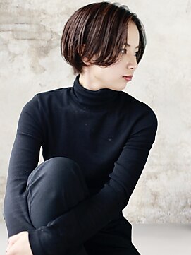 ヘアーアンジェ 南矢野目店(Hair ange) 【イルミナカラー×髪質改善TR】耳かけショートスタイル