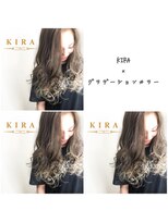 キラ(KIRA)&nbsp;グラデーションカラー　グレージュ
