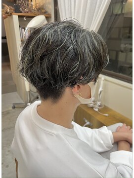 マロウ(mallow) 《花屋併設》ショートボブ/大人ボブパーマ/ハイライトカラー