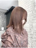 brown beige / 切りっぱなしボブ
