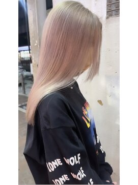 ルーツ(Roots) goro ホワイトピンク/ハイトーンカラー/艶カラー/ブリーチカラー