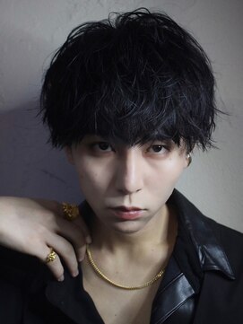 エルマーク 梅田中津(L-MARK) 波巻きパーマスパイラルパーマツイストスパイラルパーマメンズ