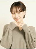 黒髪/グレーベージュ/レイヤーロング/前髪パーマ[新宿駅]