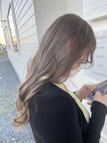 プラス ファースト ヘア(Plus 1st)&nbsp;ブリーチなしカラー×グレージュ×ダブルカラー