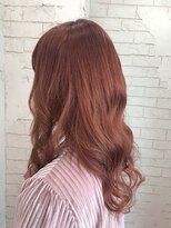 アジールヘア 所沢プロペ通り店(agir hair)&nbsp;コーラルピンクベージュ小顔カットワンレンケアブリーチ所沢韓国