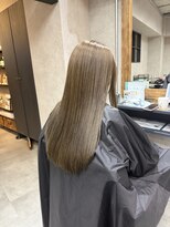 サニー 渋谷(SUNNY) バレイヤージュ、ハイライト、レイヤーロング、グレーベージュ