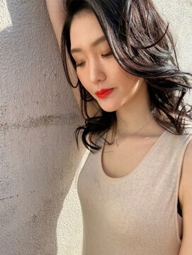 ロッサ(ROSSA) 大人レイヤーカットミディアムナチュラルブラック30代40代50代