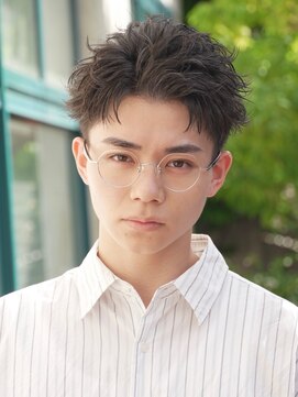 フィフス 原宿(fifth) 原宿スパイキーパーマメンズパーマセンターパートウルフ30代韓国