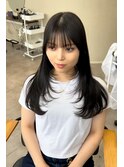 ロングレイヤー　レイヤーカット　顔まわりレイヤー　髪質改善