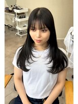 クレム 博多駅店(ChLem)&nbsp;ロングレイヤー　レイヤーカット　顔まわりレイヤー　髪質改善