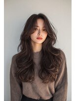 ノイエ 原宿 北参道(NoIE)&nbsp;外国人風レイヤーカットバタフライレイヤーナチュラルブラウン