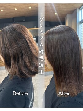 サクラ オモテサンドウ(SAKURA) プレミアム縮毛矯正/暗めカラー/グランマッシュ/デザインカラー