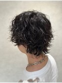 無造作ツイストスパイラルパーマ/マッシュウルフ