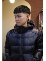 エディ(Edy)&nbsp;メンズ刈り上げスキンフェードスパイキーショート眉毛カット