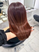 ヴァンカウンシル 一宮店(VAN COUNCIL) 美髪見せうる艶カラー 赤/ピンク系うる艶ロング