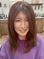 モーイトウキョウ美容室(Mooi Tokyo美容室)&nbsp;レイヤーカットにデザインカラー