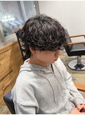 波巻きパーマ