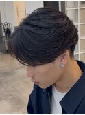 軽やかフェザーパーマのセンターパート◎