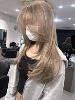 キング 京橋店(K!ng)&nbsp;韓国オルチャンレイヤーカットシースルーバングハッシュカット